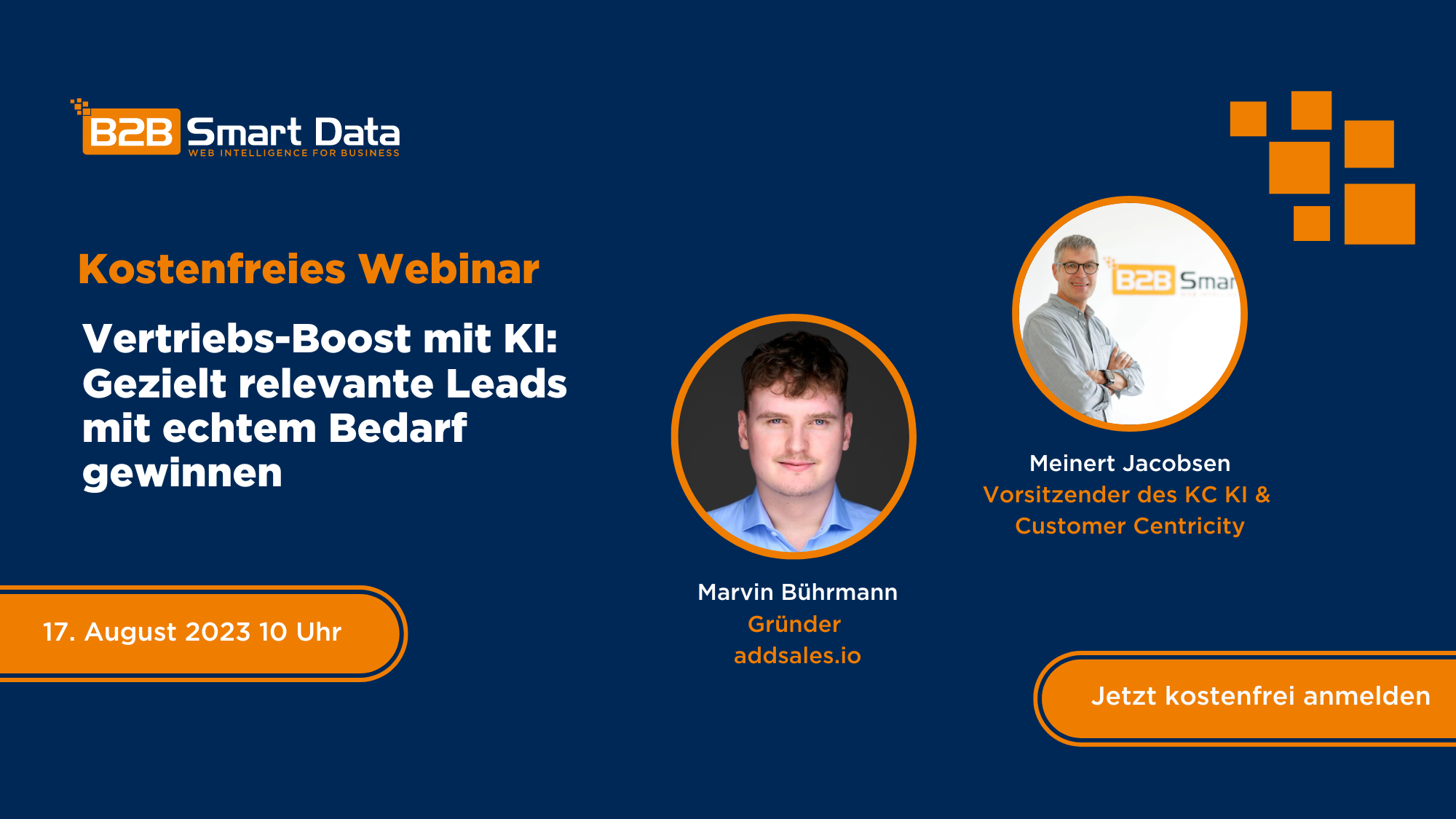 Webinar Ankündigung addsalesxb2bsmartdata